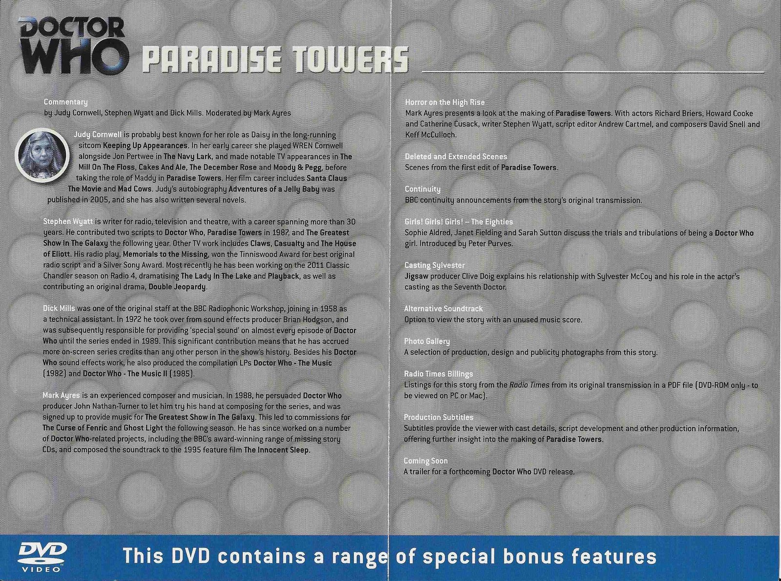 Inserts from BBCDVD 3002